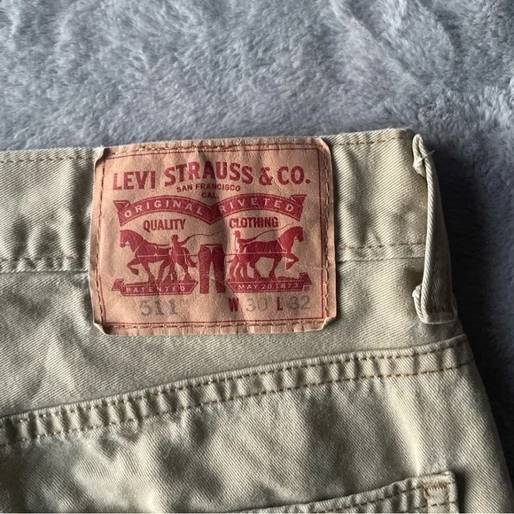 Levi’s 511 khaki jeans 30 x 32 - Picture 8 of 14